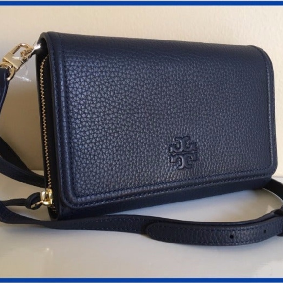 Tory Burch Handbags - Tory Burch THEA Leather Flat Wallet Crossbody